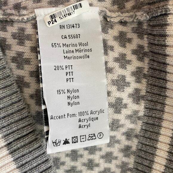 NEVE 1/4 Zip M Sweater Cozy Colorful Merino Wool Blend Pullover Nordic Ski - Picture 11 of 14